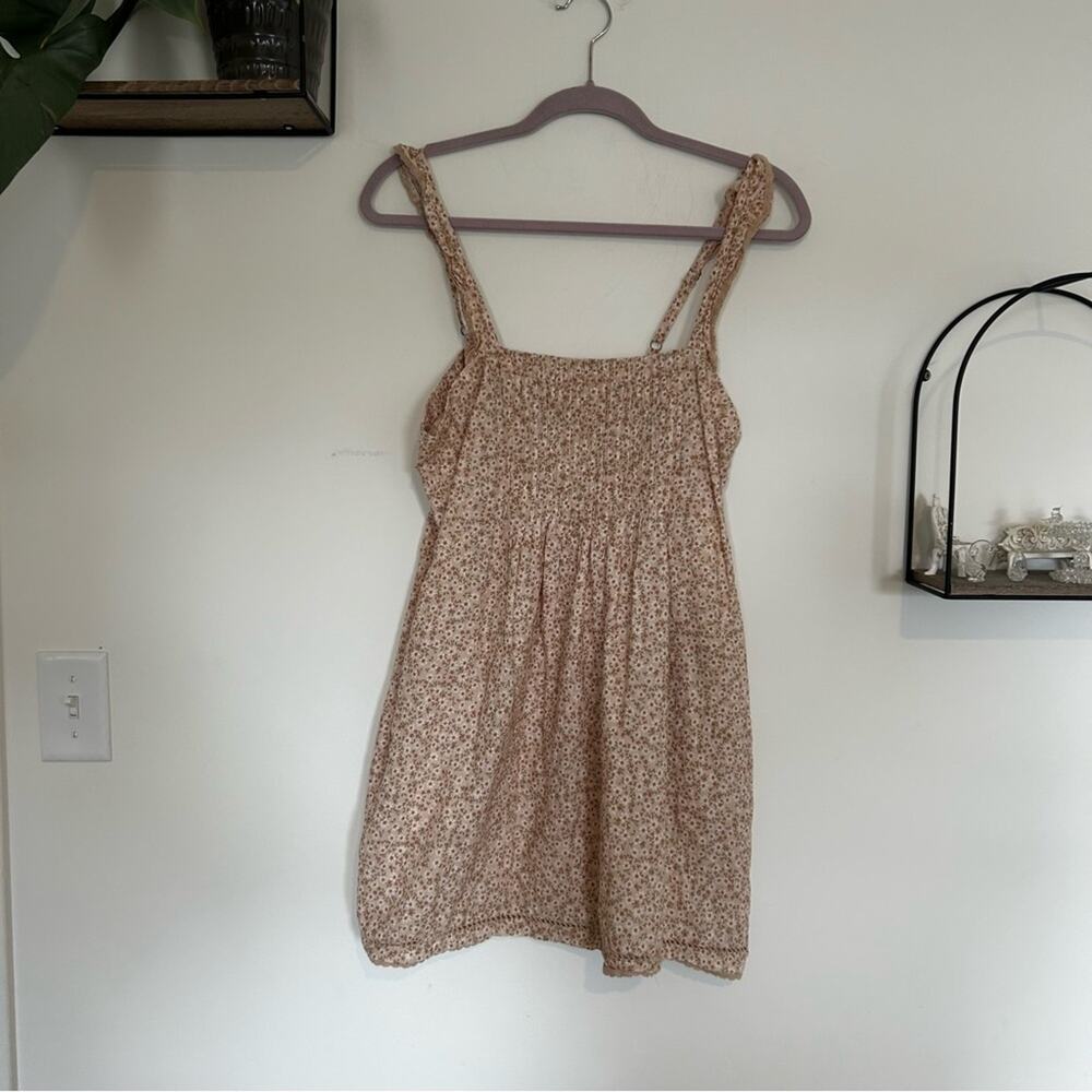 Show Me Your MuMu Beige Floral Mini Dress